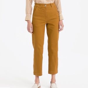 Everlane The Straight-Leg Crop in Golden Brown